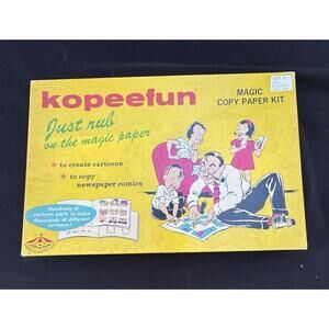 Vintage Kopeefun Magic Copy Paper Kit 1965 Just Rub Magic Paper
